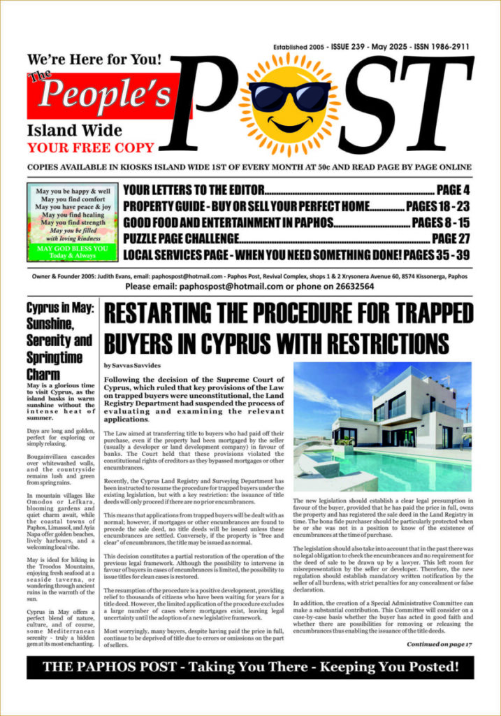 Paphos Post May 2025 issue