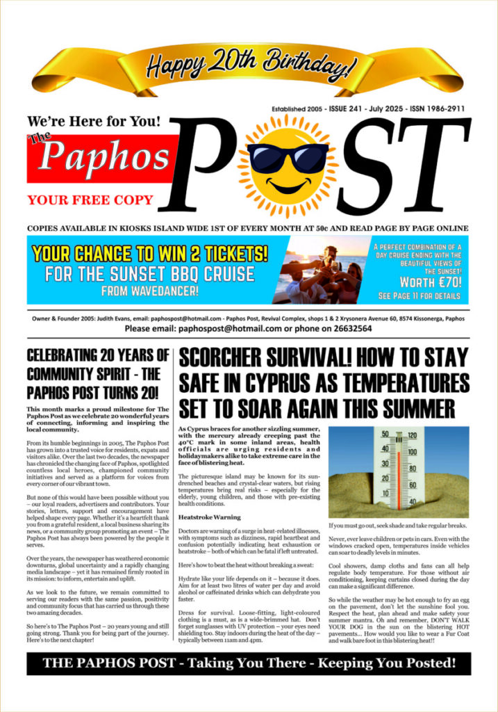Paphos Post July 2025 Issue