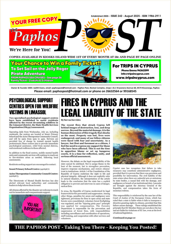 Paphos Post August 2025