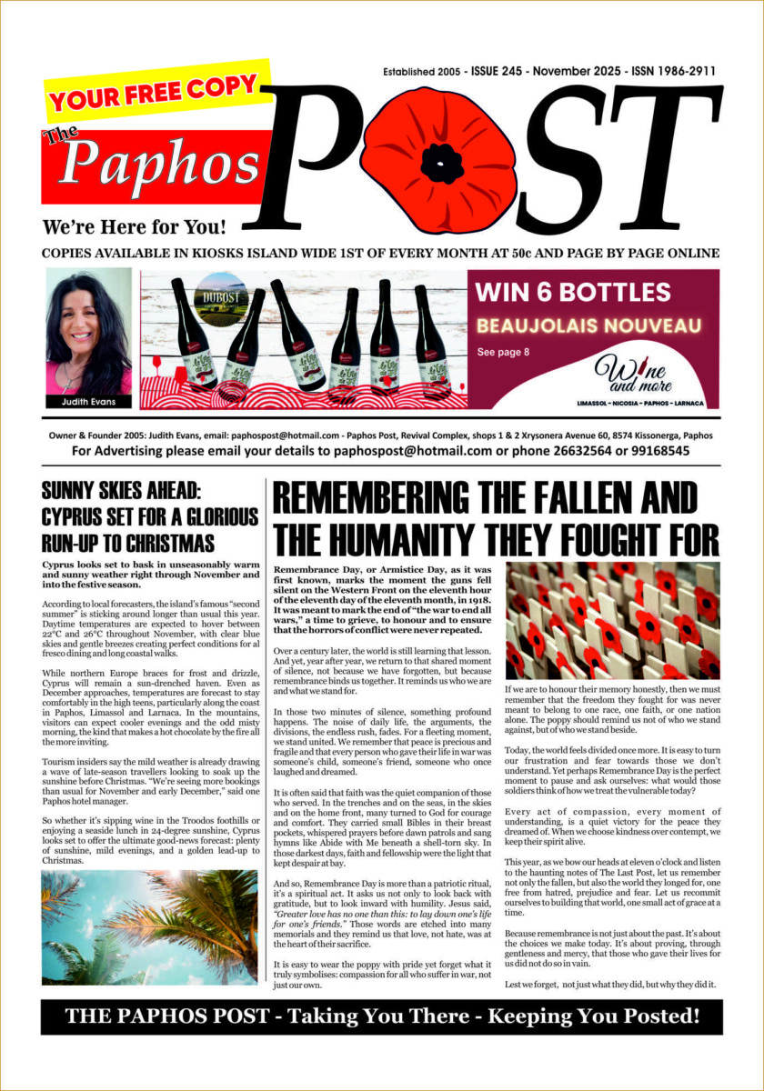 Paphos Post November 2025 issue