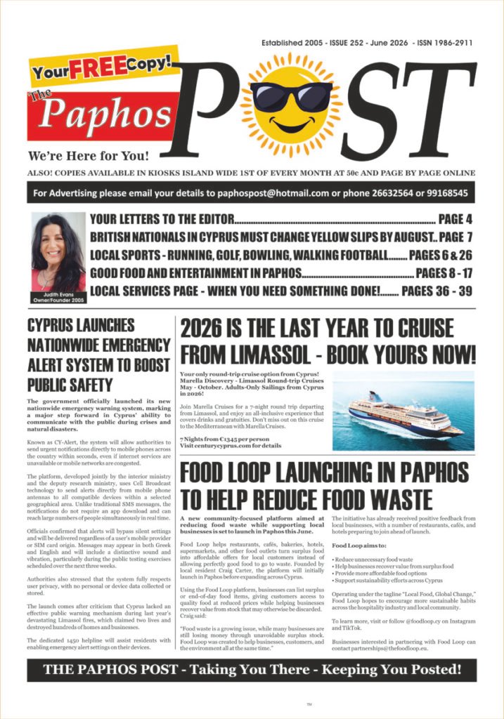 Paphos Post June 2026