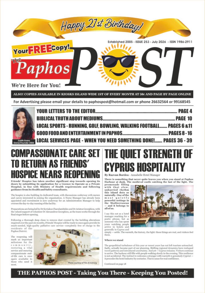 Paphos Post July 2026 issue