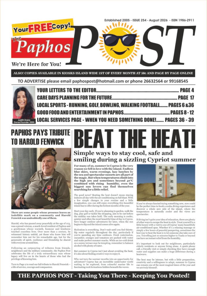 Paphos Post August 2026 Issue