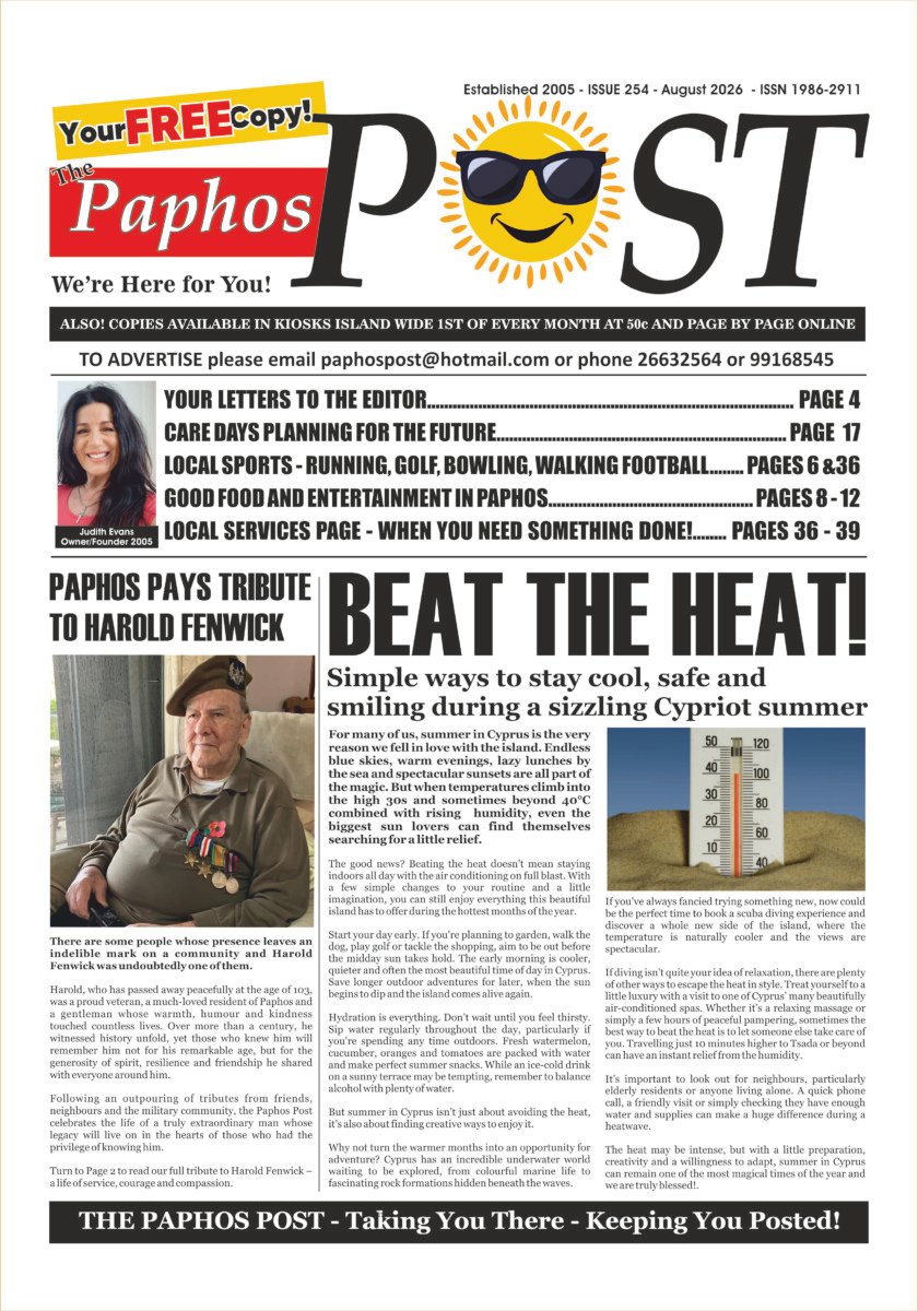 Paphos Post August 2026 Issue